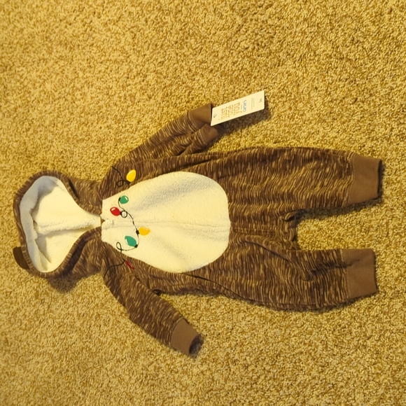 Fleece reindeer onesie - Picture 1 of 4